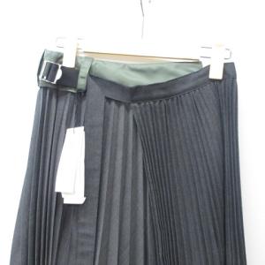 sacai 20AW プリーツスカート 2 グレー