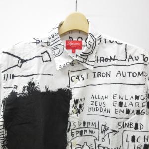Supreme 美品 13AW Basquiat Shirt Replicas 1983  ホワイト ブラック