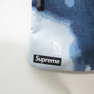 Supreme xTHE NORTH FACE 21AW Bleached Denim Print Shoulder