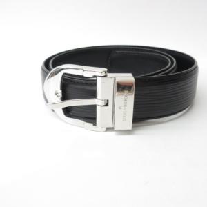 LOUIS VUITTON エピ サンチュール クラシック ベルト 110 44 ブラック シルバー色