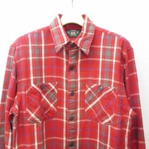 RRL for Ron Herman 22SS Check Work Shirt S 赤