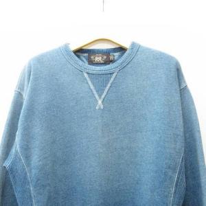 RRL インディゴ ガーメントダイスウェット トレーナー ブルー