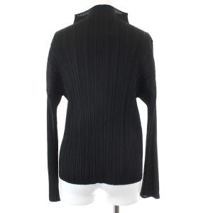 PLEATS PLEASE ISSEY MIYAKE ハイネック 長袖 カットソー 4 XL ブラック