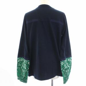 sacai 22SS Bandana Print L/S T-Shirt 2 紺