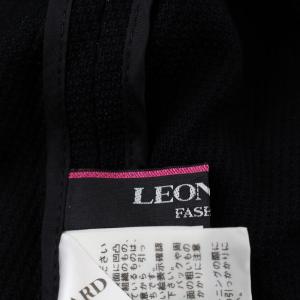 LEONARD FASHION ノーカラージャケット 38 ブラック