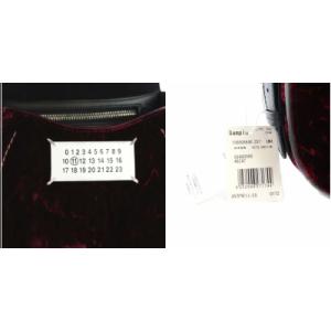 Martin Margiela S56WG0060 17AW ハンドバッグ 2WAY ベロア ボルドー