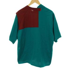 kolor 21SS Tシャツ パッチワーク サンプル品 半袖 3 グリーン ボルドー