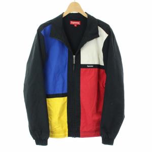 16SS color blocked track jacket S マルチカラー