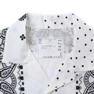sacai 21SS ARCHIVE PRINT MIX SHIRT オープンカラー ペイズリー 1 ホワイト