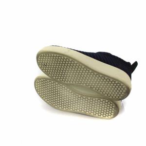 CELINE フィービー期 厚底 千鳥柄 スリッポン 38 ネイビー