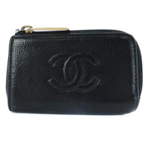 コインケース 22番台 ココマーク キャビアスキン 黒