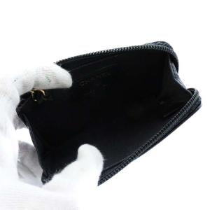 CHANEL コインケース 22番台 ココマーク キャビアスキン 黒