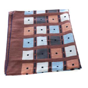 スカーフ ストール 大判 総柄 絹 シルク混 カシミヤ混 マルチカラー