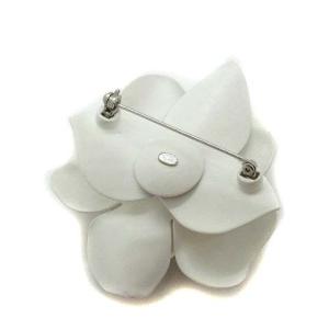 CHANEL 00A ヴィンテージ カメリア ココマーク ピンブローチ コサージュ ホワイト 白