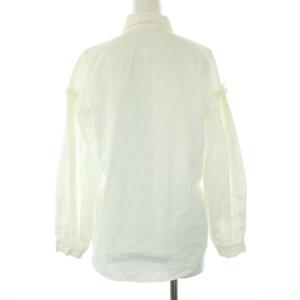 LIMI feu ヨウジヤマモト 17AW フリル ブラウス シャツ 長袖 S 白 ホワイト