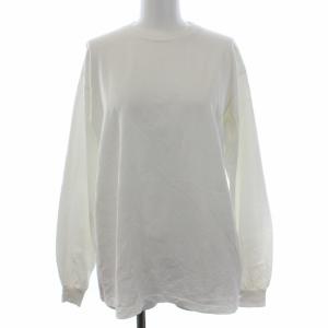 AURALEE LUSTER PLAITING L/S TEE カットソー 長袖 プルオーバー 無地 ホワイト