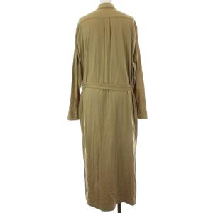 AURALEE ワンピース ロング シャツガウン ベルト付き 長袖 1 ベージュ