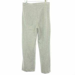 Max Mara サイドラインパンツ ジップフライ シルク 40 M グレー