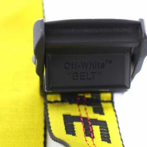 Off-White INDUSTRIAL BELT ベルト ロゴ S 黄色 黒 イエロー ブラック