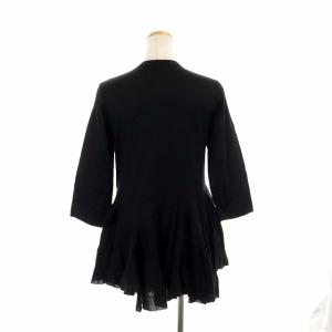 Tao AD2013 14SS コレクションライン フリルドッキングカーディガン コットン S 黒 ブラック