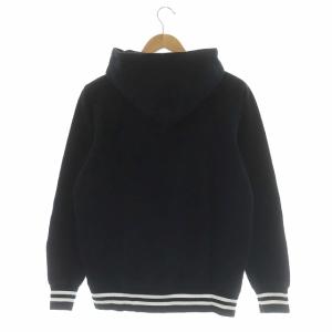 Supreme ロゴフーディー S 黒 白