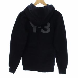 Y-3 ヨウジヤマモト アディダス パーカー 長袖 プルオーバー バックロゴ S ブラック