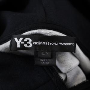 Y-3 ヨウジヤマモト アディダス パーカー 長袖 プルオーバー バックロゴ S ブラック