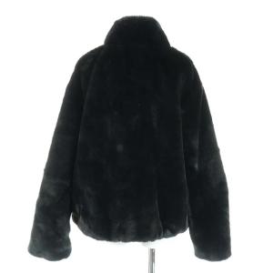 NIKE 19AW FAUX FUR JACKET ビッグスウッシュ M 黒
