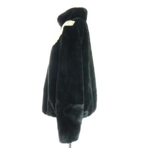 NIKE 19AW FAUX FUR JACKET ビッグスウッシュ M 黒