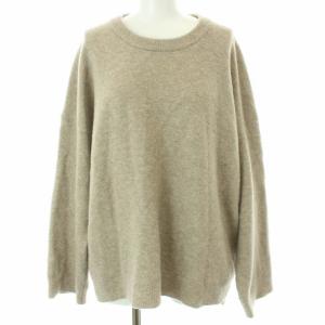 20AW ニット セーター クルーネック 長袖 ウール ベージュ
