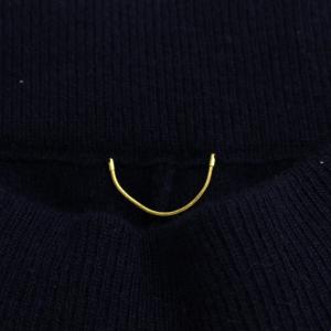 Deuxieme Classe 19AW ニットパンツ フレア ウール 34 S ネイビー 19-030-560-0110-3-0