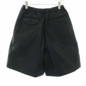 BLACK COMME des GARCONS AD2013 中綿ナイロンショートパンツ ハーフ イージー ウエストゴム XS 黒 ブラック