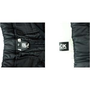 BLACK COMME des GARCONS AD2013 中綿ナイロンショートパンツ ハーフ イージー ウエストゴム XS 黒 ブラック