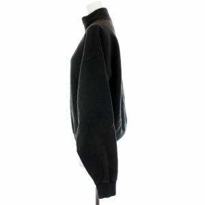 AURALEE 17AW Back Wool Sweat Half Zip トレーナー 長袖 1 チャコールグレー