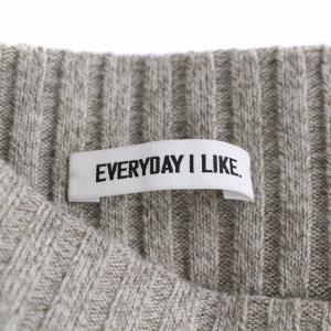 EVERYDAY I LIKE 20AW リブタイトスカート ロング ウール ナイロン 日本製 36 S グレー