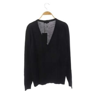 ETRO ニット カーディガン 長袖 Vネック ウール 44 ブラック
