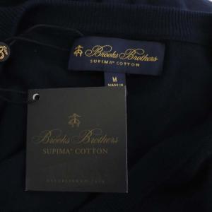 Brooks Brothers ニット セーター プルオーバー 長袖 Vネック M 紺 ネイビー OS