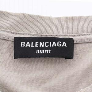 BALENCIAGA UNIFIT 21AW Tシャツ ダメージ加工 XXS グレー