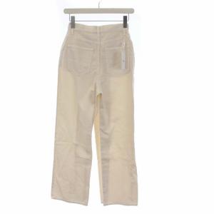 CLANE 田中みな実 21SS ラップデニムパンツ ジーンズ ワイド 0 XS 白 オフホワイト 10111-7322
