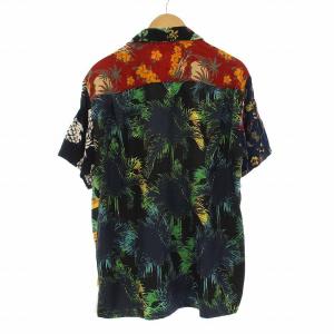 kolor BEACON 19SS ハワイアンプリント アロハシャツ 半袖 2 M ダークトーン 19SBM-B02142