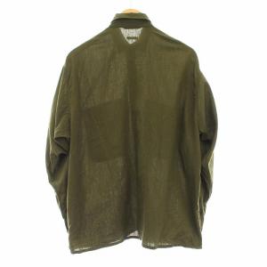 COMOLI 21SS T01-02011 ベタシャン CPOシャツ S カーキ