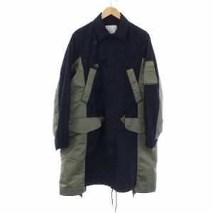 sacai 21AW Military Coat ミリタリーコート 1 ネイビー カーキ