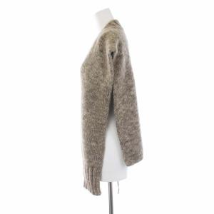 Martin Margiela 4 21AW ボタニカル ダイ タバード ニットベスト アルパカ混 S ベージュ