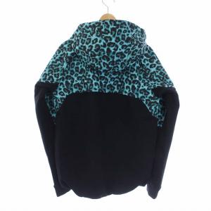 F.C.Real Bristol 22SS VENTILATION HOODIE BLACK×BLUE LEOPARD S