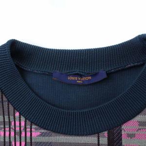 LOUIS VUITTON 1A8P0M 21SS モノグラムジャカードスウェットシャツ XL ネオンピンク グリーン