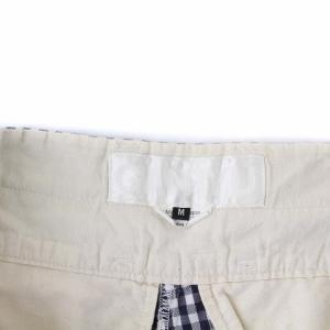 FUMITO GANRYU コムデギャルソン AD2013 14SS サルエルパンツ クロップド ギンガムチェック M 紺 白 ネイビー ホワイト EM-P018
