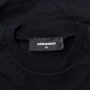 DSQUARED2 20SS MILANO T-SHIRT カットソー 半袖 ロゴ XS ブラック S74GD0644