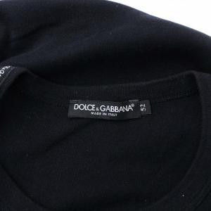 DOLCE&GABBANA ヘンリーネック 長袖 Tシャツ ロンT カットソー 52 XL ブラック