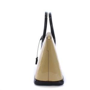 LOUIS VUITTON M90251 ロックイットPM ヴェルニ ハンドバッグ デュンヌ ブラック ベージュ