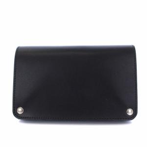 COMME des GARCONS 二つ折り財布 メッセージプリントウォレット レザー 黒